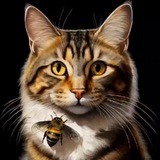 Telegram profile photo for Bee Cat 😺🐝