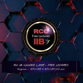Telegram profile photo for RCC IIB NANDED LATUR FREE LECTURES