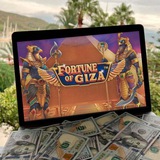 Telegram profile photo for Слот Fortune of Giza - играть на деньги | Промокод AVILUC501