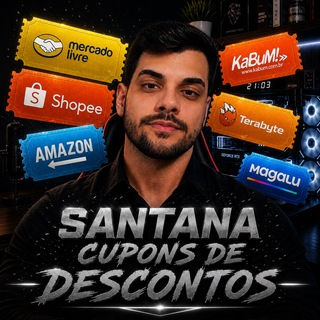 Telegram profile photo for 🎟 CUPONS DE DESCONTO DO SANTANA
