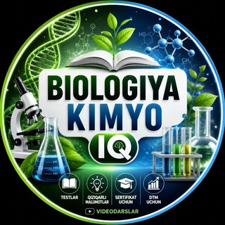 Telegram profile photo for BIOLOGIYA & KIMYO IQ