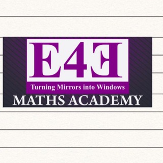 Telegram profile photo for E4E Maths Academy