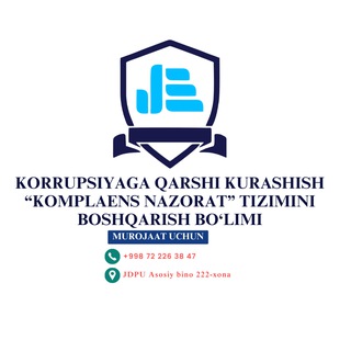 Telegram profile photo for Ichki nazorat (Komplaens nazorat)
