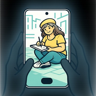Telegram profile photo for Life as a canvas. Art life