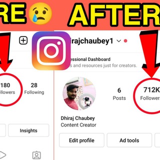 Telegram profile photo for Instagram free followers
