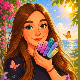 Telegram profile photo for Елена, вещаю про творчество и материнство 🎨🩵