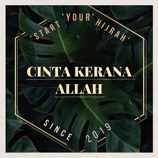 Telegram profile photo for Cinta Kerana Allah 🕊