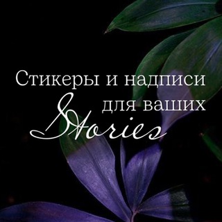 Telegram profile photo for Стикеры и надписи для сторис
