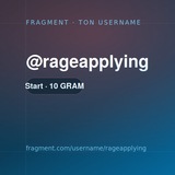 Telegram profile photo for rageapplying