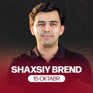 Telegram profile photo for ASROR ISKANDAROV | SHAXSIY BREND