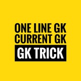 Telegram profile photo for one line gk & current affairs