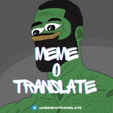 Telegram profile photo for MemeOTranslate🧪