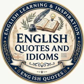 Telegram profile photo for English quotes & idioms