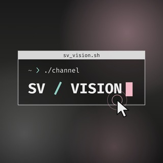 Telegram profile photo for SV / VISION