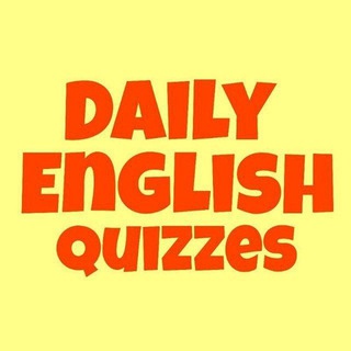 Telegram profile photo for Daily English quizzes