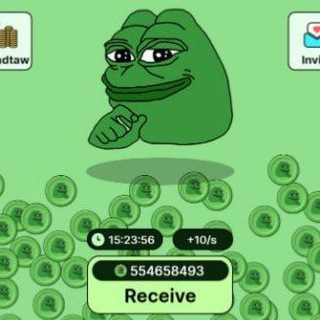 Telegram profile photo for لینک ورود و آموزش په په pepe نحوه عضو شدن در چنل کانال تلگرام تاپ تپ سواپ همه کد ویدیوها Tapswap chanel