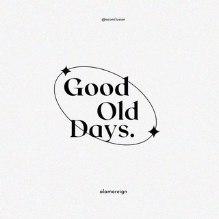 Telegram profile photo for Good Old Days.