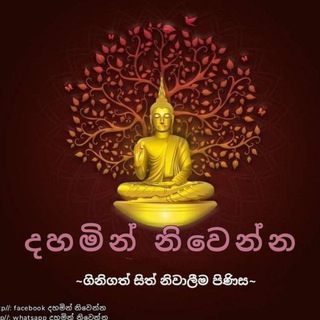 Telegram profile photo for දහමින් නිවෙන්න