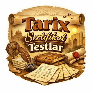 Telegram profile photo for TARIX SERTIFIKAT TESTLAR I Zaripov Mag'rurbek