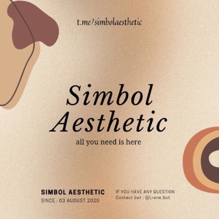 Telegram profile photo for SIMBOL AESTHETIC