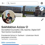 Telegram profile photo for University preparation - Sohibxon Azizov