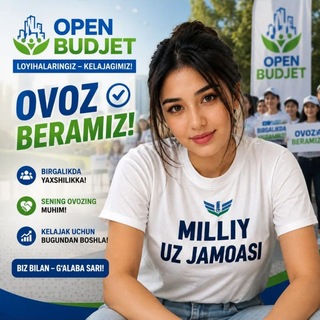 Telegram profile photo for OPEN BUJETGA OVOZ OLAMAN