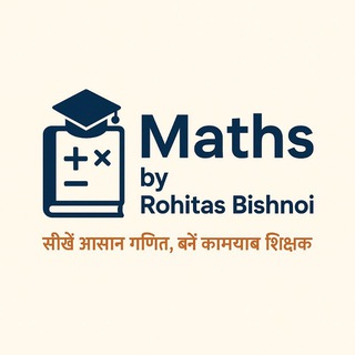 Telegram profile photo for Maths By Rohitas Bishnoi