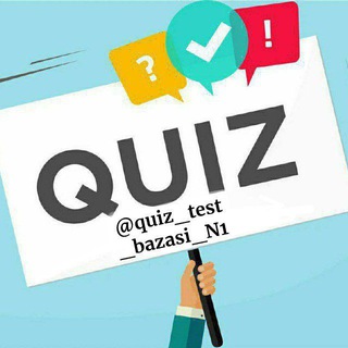 Telegram profile photo for Quiz testlar bazasi