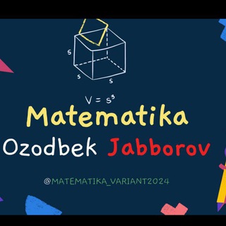 Telegram profile photo for Matematika|| Ozodbek Jabborov