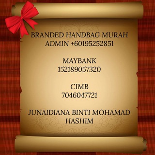Telegram profile photo for Cadar Branded Handbag Murah