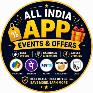 Telegram profile photo for ALL INDIA APP EVENTS AND OFFER ππ