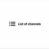 Telegram profile photo for List of channels