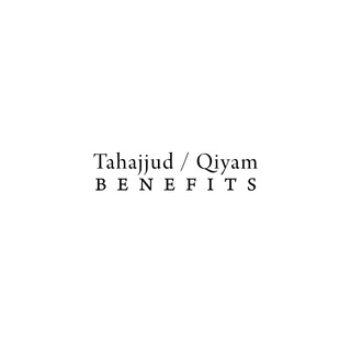 Telegram profile photo for Tahajjud/Qiyam Benefits