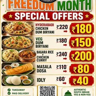 Telegram profile photo for ARTICLE 15 dosa | bagara | biryani