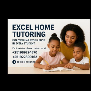 Telegram profile photo for Excel Home Tutoring(ሴት አስጠኚ)