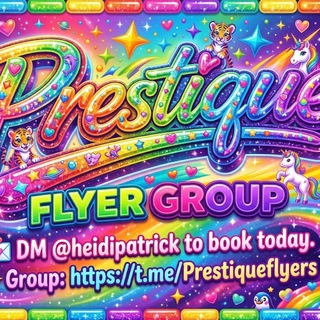 Telegram profile photo for Prestique promo Flyers & reviews