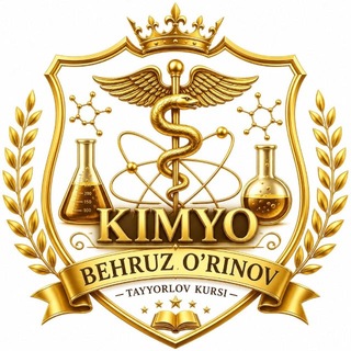 Telegram profile photo for KIMYO || BEHRUZ O'RINOV TAYYORLOV KURSI