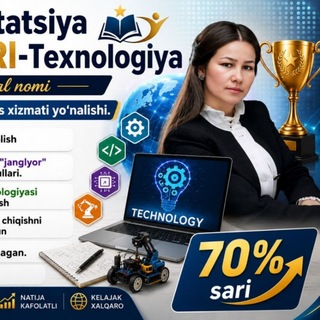 Telegram profile photo for Attestatsiya LIDERLARI - Texnologiya