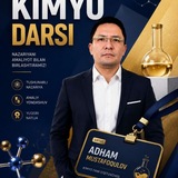 Telegram profile photo for KIMYOGAR_ADHAMBEK MUSTAFOQULOV