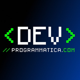 Telegram profile photo for dev | programmatica.com