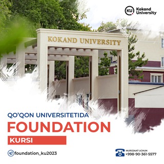 Telegram profile photo for QO'QON UNIVERSITETI FOUNDATION MAKTABI👨🎓👩🎓