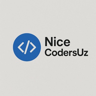 Telegram profile photo for @NiceCodersUz