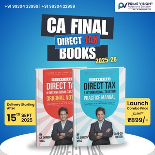 Telegram profile photo for CA SHIRISH VYAS - CA FINAL DIRECT TAX (DT)