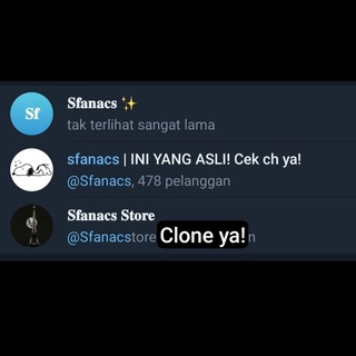 Telegram profile photo for sfanacs | INI YANG ASLI! Cek ch ya!