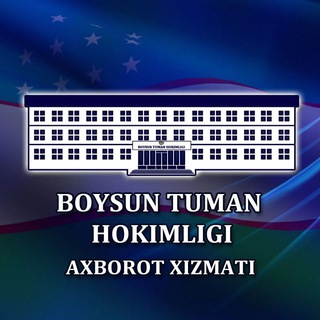 Telegram profile photo for Boysun Tumani Hokimligi