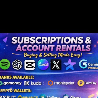 Telegram profile photo for MR. ROCKZET WORLD SUBSCRIPTION, BANKS AND WALLETS ππ