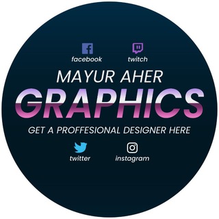 Telegram profile photo for Mayur Aher graphics designer
