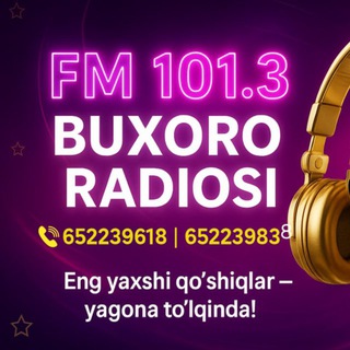 Telegram profile photo for Buxoro radiosi FM 101.3