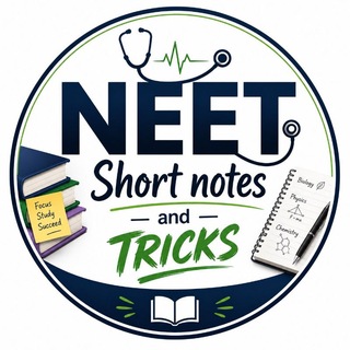 Telegram profile photo for NEET SHORT NOTES & TRICKS
