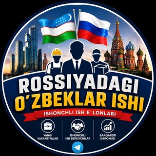 Telegram profile photo for 🇷🇺 RASSIYADA ISH 🇷🇺